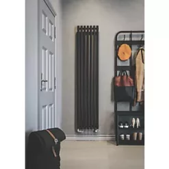 Terma Rolo Room Radiator 1800 x 370mm Black 2738BTU -Designer Radiators Store 833RH A4