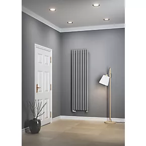 Terma Rolo-Room Designer Radiator 1800 x 480mm Grey / Silver 3516BTU 4 Terma Rolo-Room Designer Radiator 1800 x 480mm Grey / Silver 3516BTU - Image 4