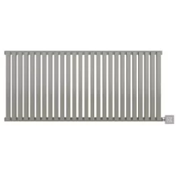 Terma Nemo Wall-Mounted Oil-Filled Radiator Grey / Silver 1000W 1185 x 530mm