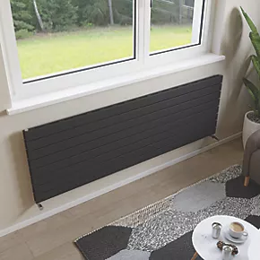 Ximax Oceanus Designer Radiator 595 x 1800mm Anthracite 5635BTU 2 Ximax Oceanus Designer Radiator 595 x 1800mm Anthracite 5635BTU - Image 2