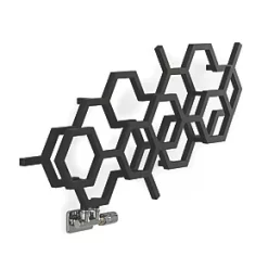 Terma Hex Radiator 502 x 1126mm Black 1081BTU