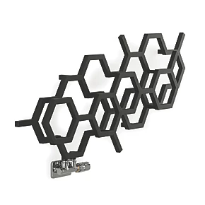 Terma Hex Radiator 502 x 1126mm Black 1081BTU 1 Terma Hex Radiator 502 x 1126mm Black 1081BTU