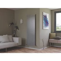 Ximax Oceanus Duplex Horizontal or Vertical Designer Radiator 1800 x 595mm Silver -Designer Radiators Store 88006 A3