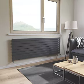 Ximax Oceanus Designer Radiator 595 x 1800mm Anthracite 3894BTU 2 Ximax Oceanus Designer Radiator 595 x 1800mm Anthracite 3894BTU - Image 2