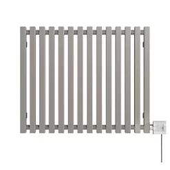 Terma Triga E Wall-Mounted Oil-Filled Radiator Grey / Silver 600W 680 x 560mm