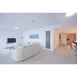 Moretti Modena Designer Radiator 1800 x 433mm Silver 4505BTU -Designer Radiators Store 9067D A2