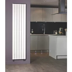 Moretti Modena Designer Radiator 1500 x 433mm White 2607BTU -Designer Radiators Store 9393D A3