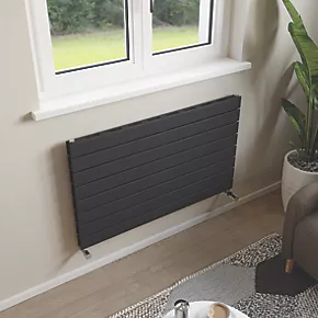 Ximax Oceanus Designer Radiator 595 x 1000mm Anthracite 3130BTU 2 Ximax Oceanus Designer Radiator 595 x 1000mm Anthracite 3130BTU - Image 2