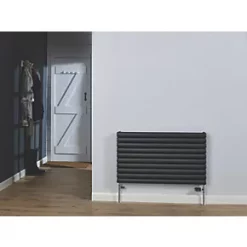 Ximax Fortuna Designer Radiator 584 x 1000mm Anthracite 3396BTU -Designer Radiators Store 9553H A2