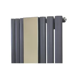 Ximax Fortuna Mirror Designer Radiator 1800 x 590mm Anthracite 2387BTU -Designer Radiators Store 9871V A2